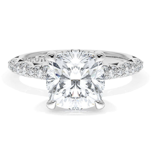 Cushion Bloom Engagement Ring