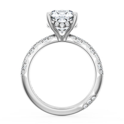 Cushion Bloom Engagement Ring