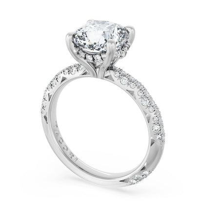 Cushion Bloom Engagement Ring