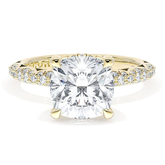 Cushion Bloom Engagement Ring