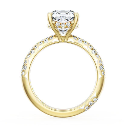 Cushion Bloom Engagement Ring