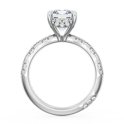 Emerald Bloom Engagement Ring