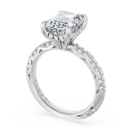 Emerald Bloom Engagement Ring