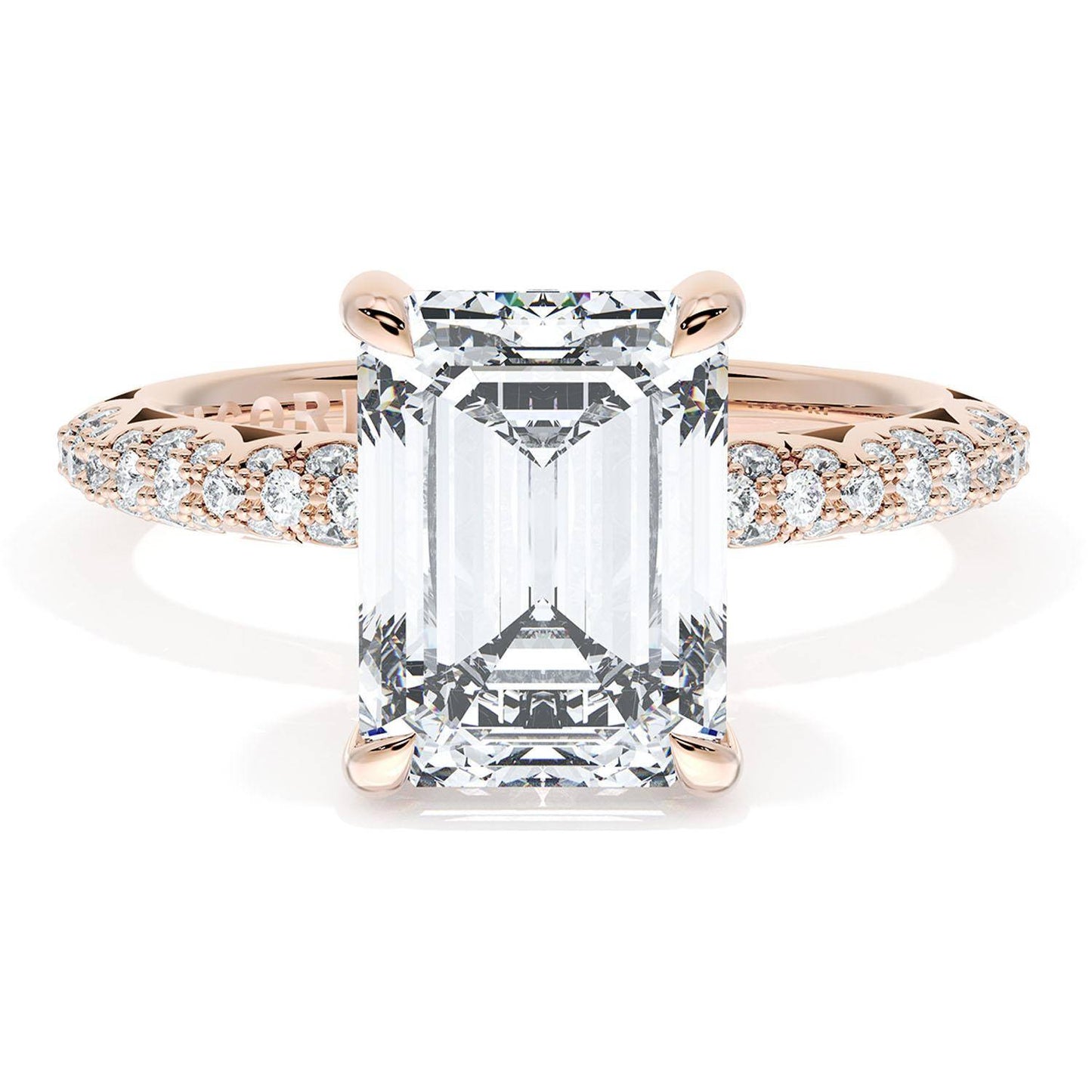 Emerald Bloom Engagement Ring
