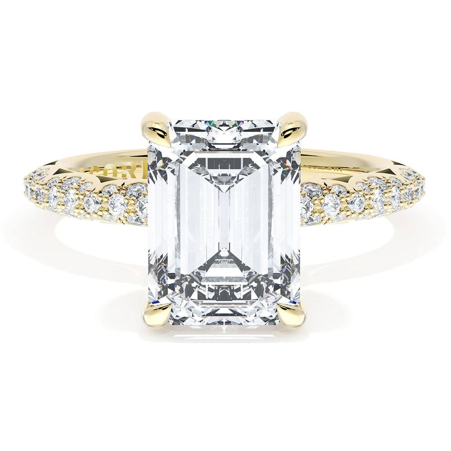 Emerald Bloom Engagement Ring