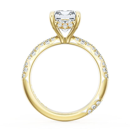 Emerald Bloom Engagement Ring