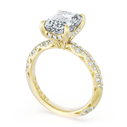 Emerald Bloom Engagement Ring