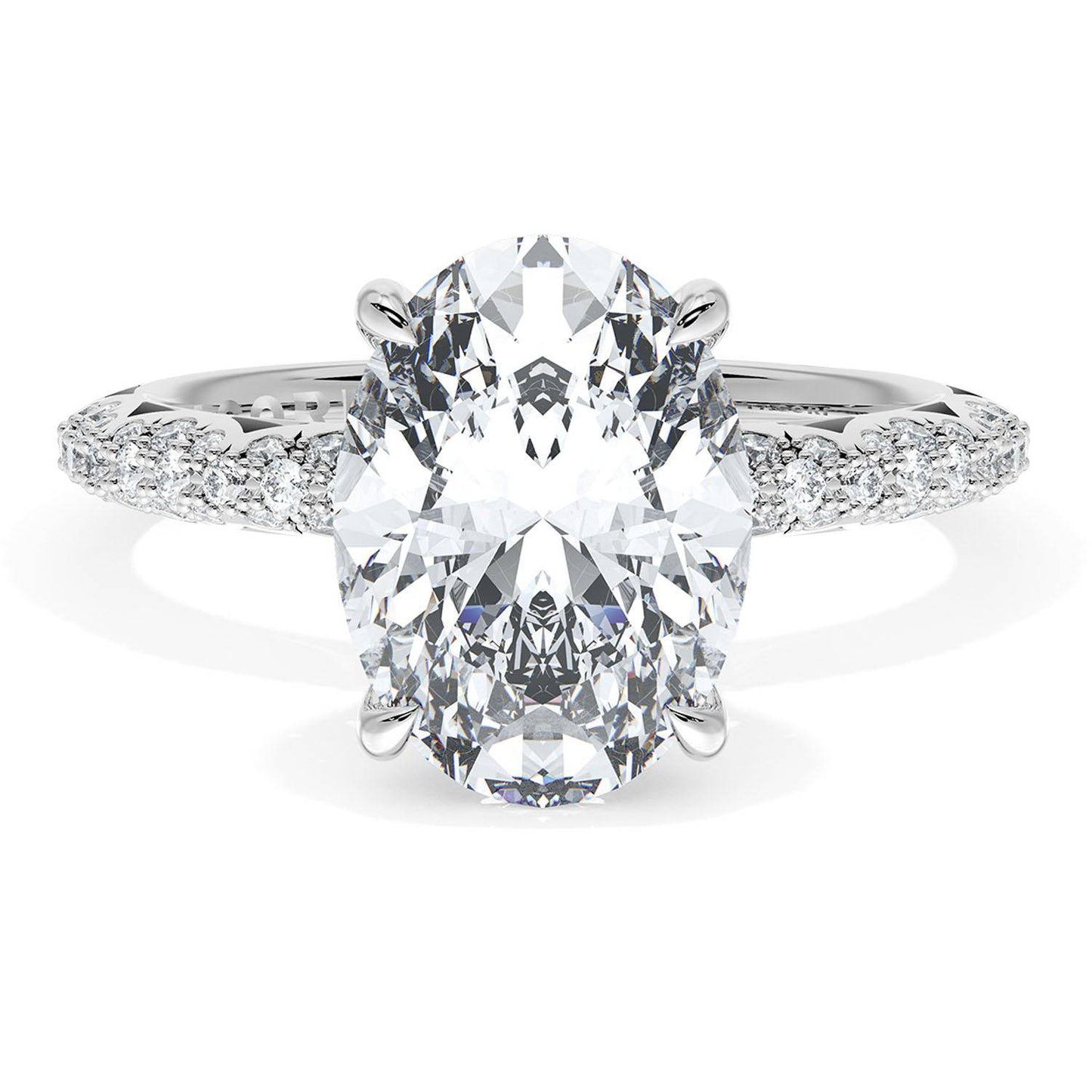 Oval Bloom Engagement Ring