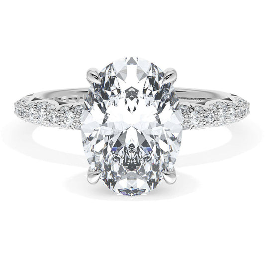 Oval Bloom Engagement Ring