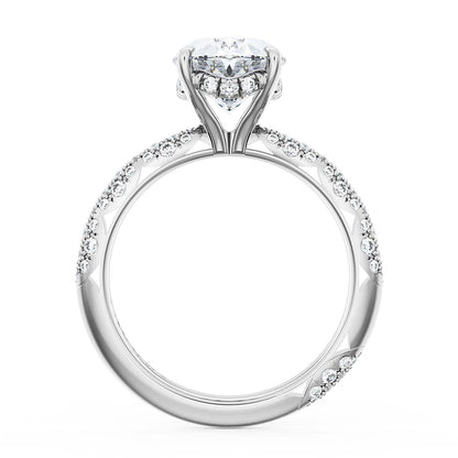 Oval Bloom Engagement Ring