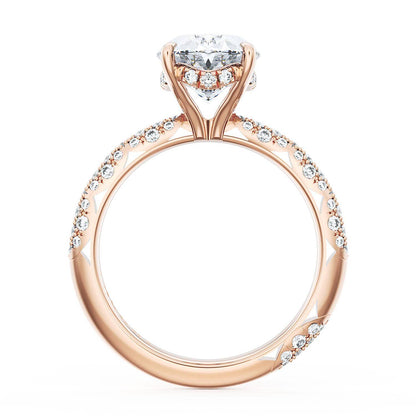 Oval Bloom Engagement Ring