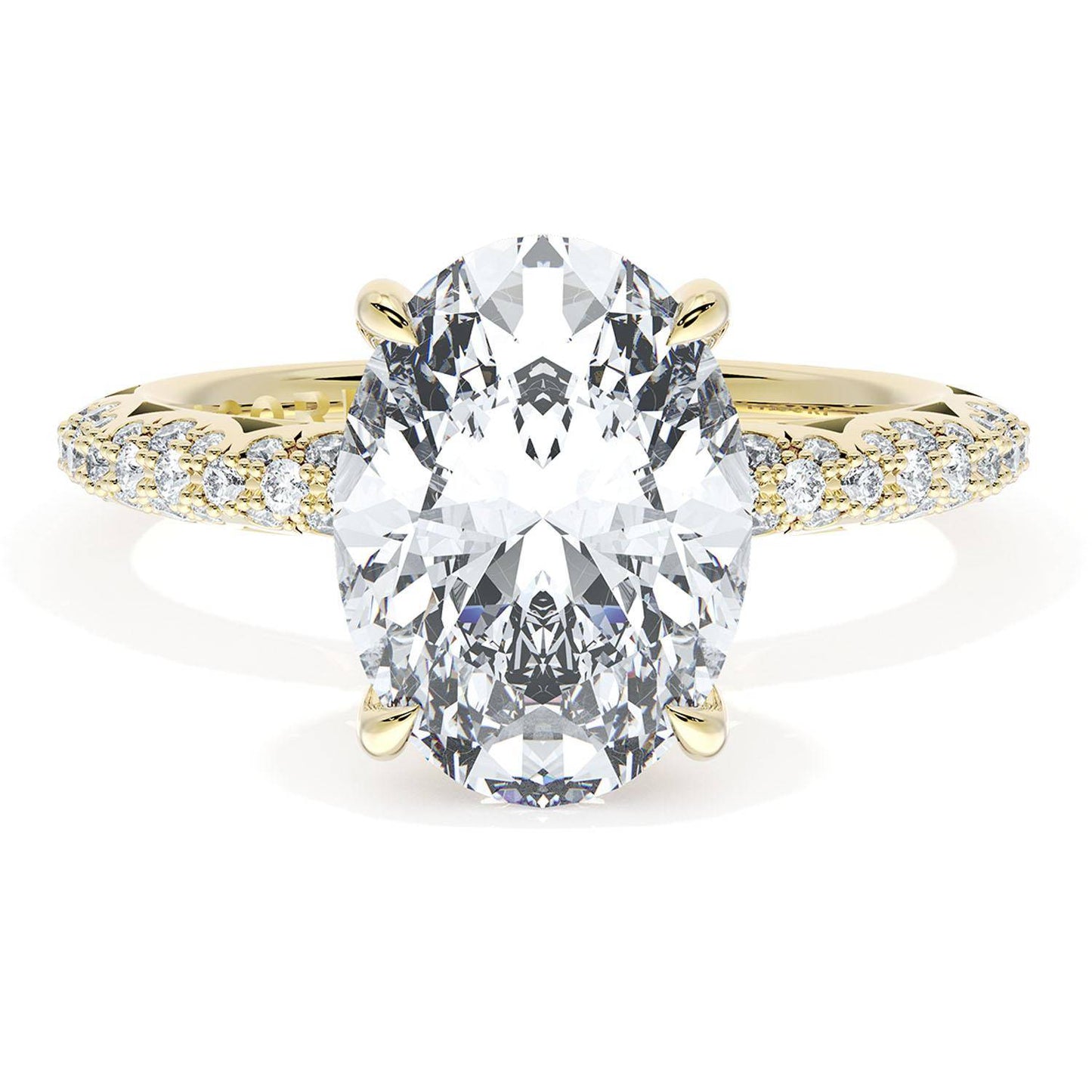 Oval Bloom Engagement Ring