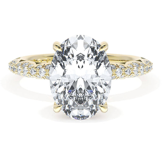 Oval Bloom Engagement Ring