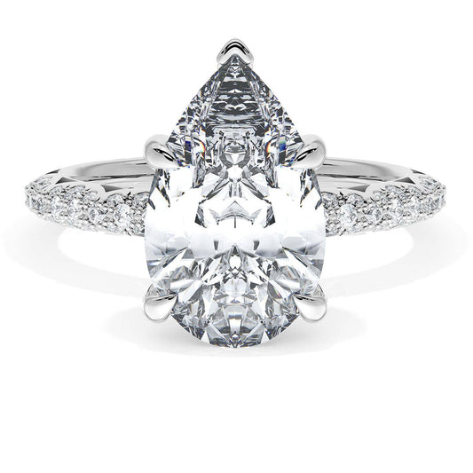 Pear Bloom Engagement Ring