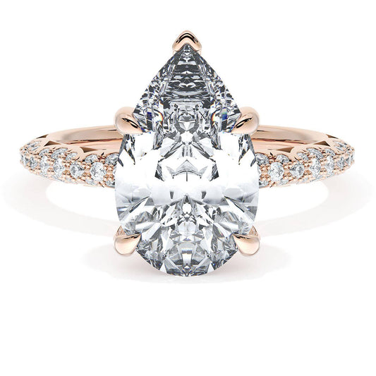 Pear Bloom Engagement Ring