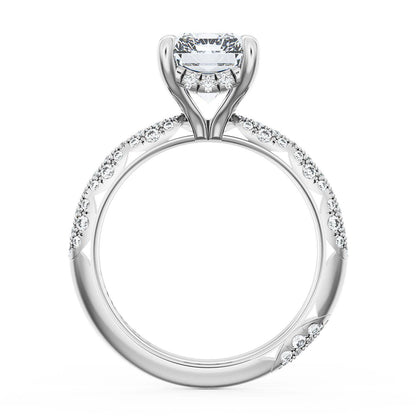 Radiant Bloom Engagement Ring