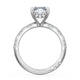 Radiant Bloom Engagement Ring