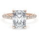 Radiant Bloom Engagement Ring