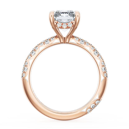 Radiant Bloom Engagement Ring