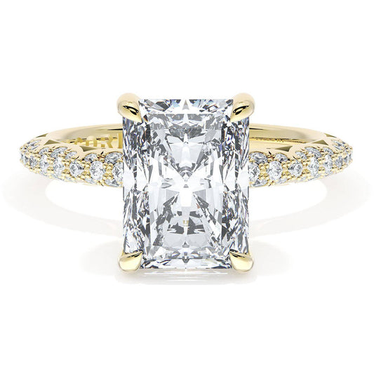 Radiant Bloom Engagement Ring