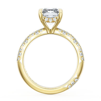 Radiant Bloom Engagement Ring