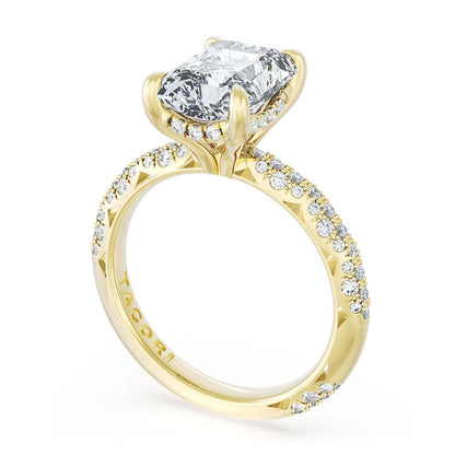 Radiant Bloom Engagement Ring