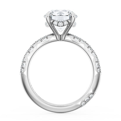 Round Bloom Engagement Ring