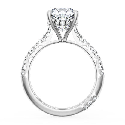 Cushion Bloom Engagement Ring