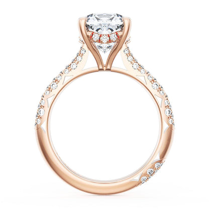 Cushion Bloom Engagement Ring