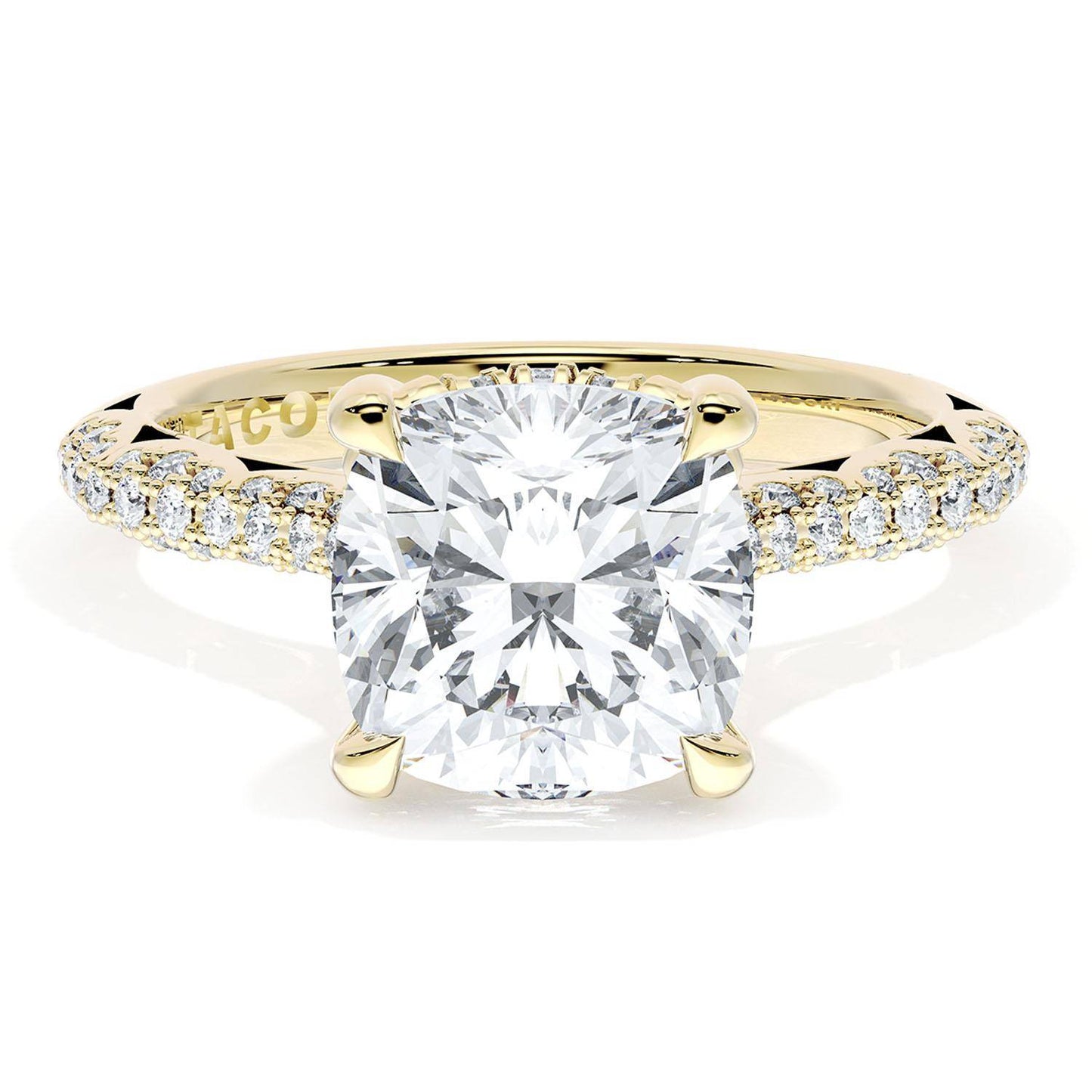 Cushion Bloom Engagement Ring