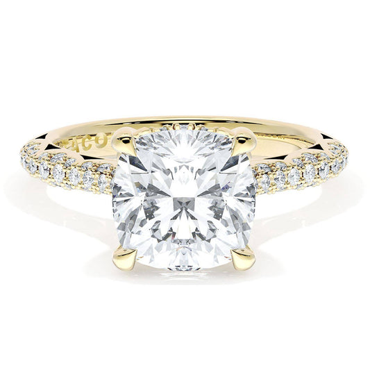 Cushion Bloom Engagement Ring