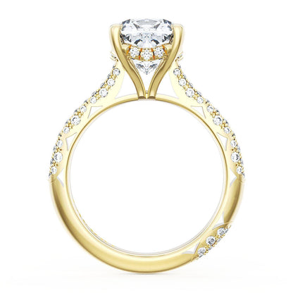 Cushion Bloom Engagement Ring