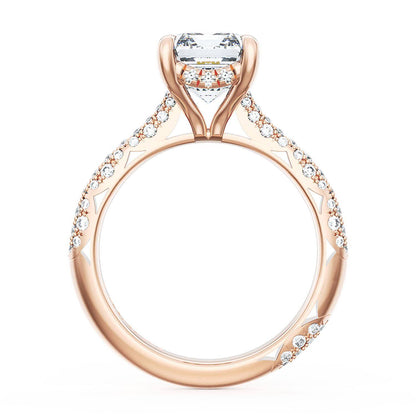 Emerald Bloom Engagement Ring