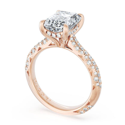 Emerald Bloom Engagement Ring