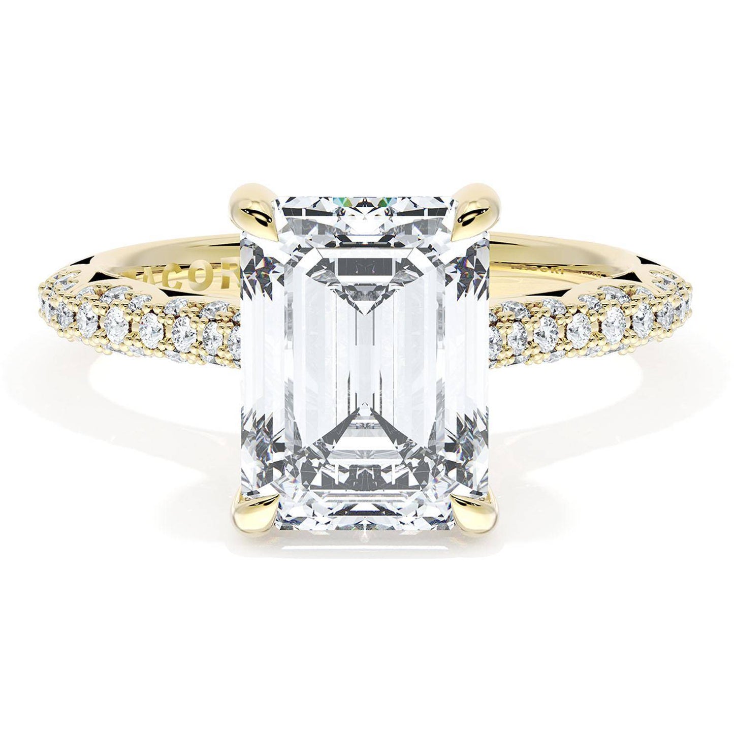 Emerald Bloom Engagement Ring