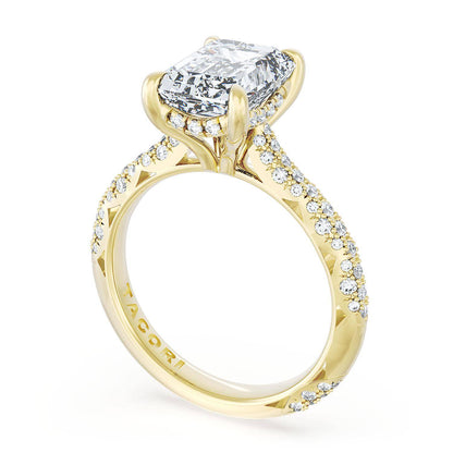 Emerald Bloom Engagement Ring