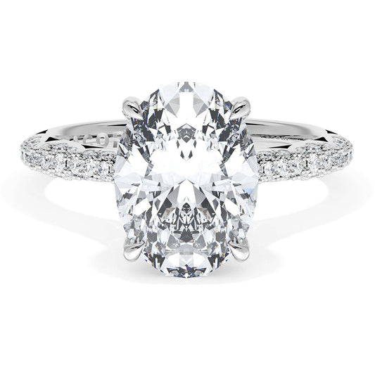 Oval Bloom Engagement Ring