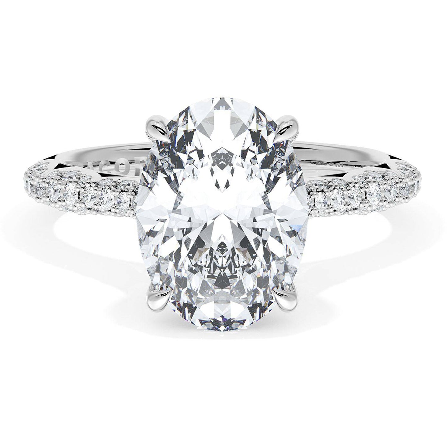 Oval Bloom Engagement Ring