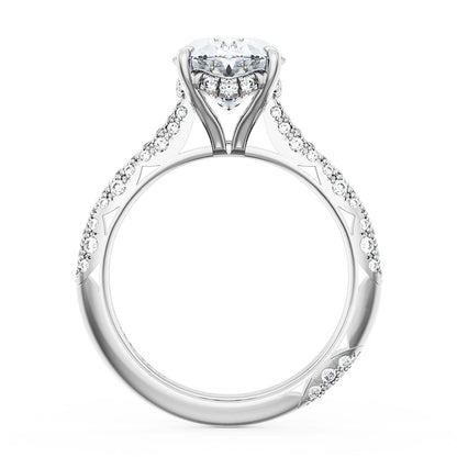 Oval Bloom Engagement Ring