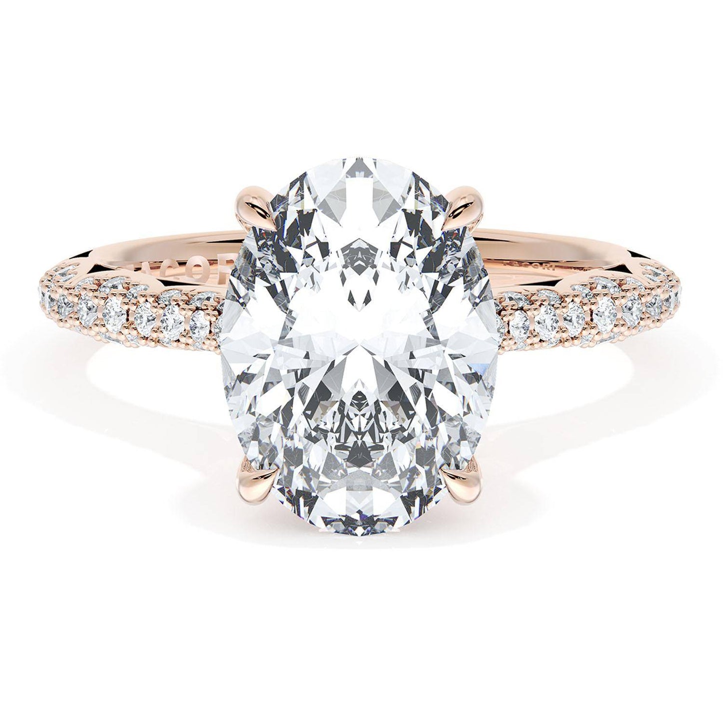 Oval Bloom Engagement Ring