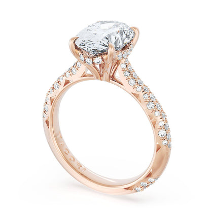 Oval Bloom Engagement Ring