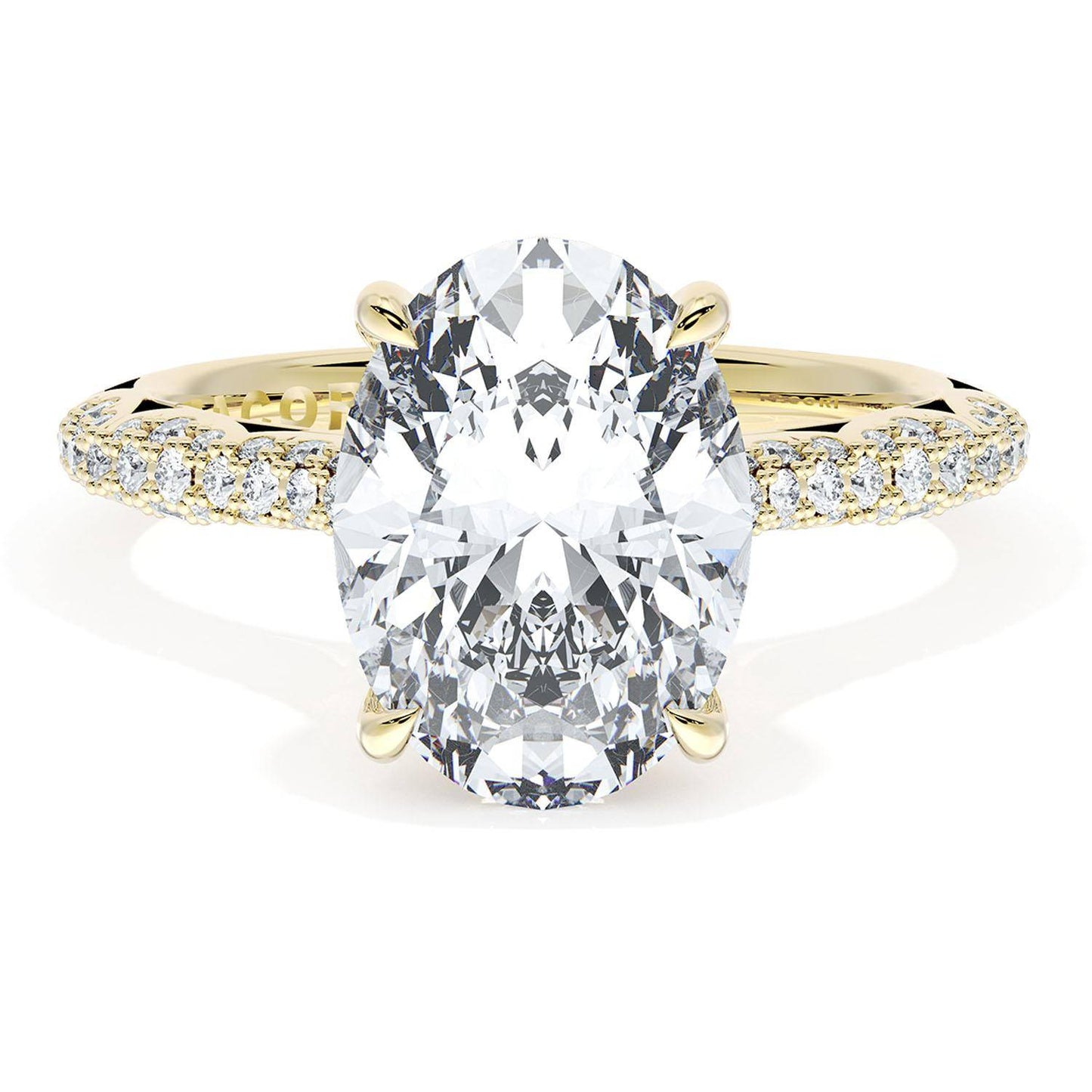 Oval Bloom Engagement Ring