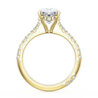 Oval Bloom Engagement Ring