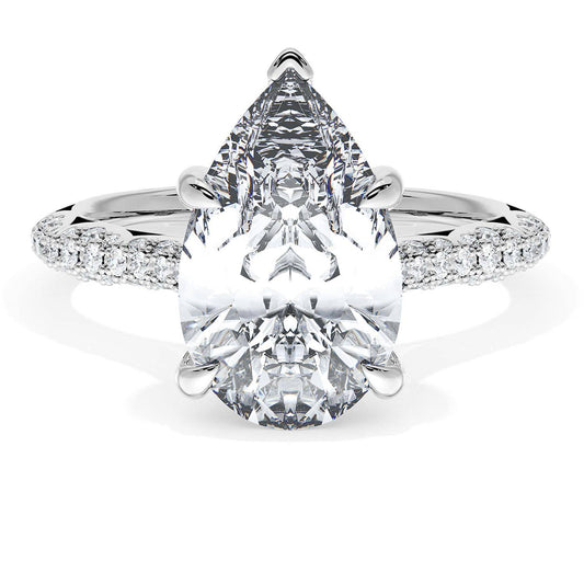 Pear Bloom Engagement Ring