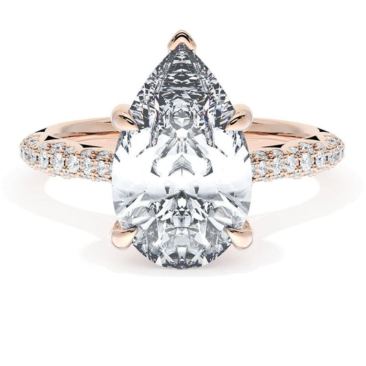 Pear Bloom Engagement Ring
