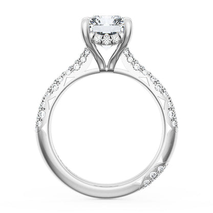 Radiant Bloom Engagement Ring