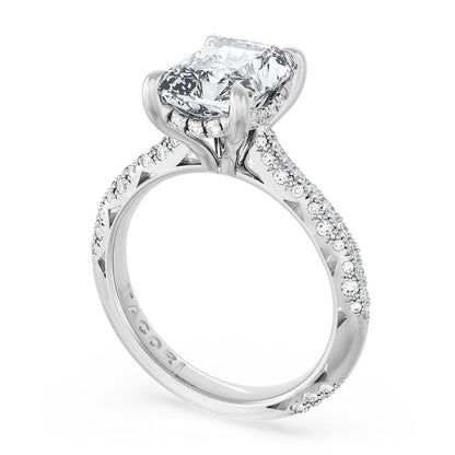 Radiant Bloom Engagement Ring