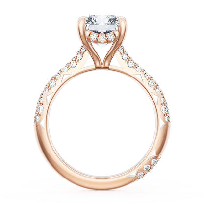 Radiant Bloom Engagement Ring