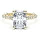 Radiant Bloom Engagement Ring