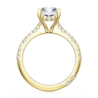 Radiant Bloom Engagement Ring